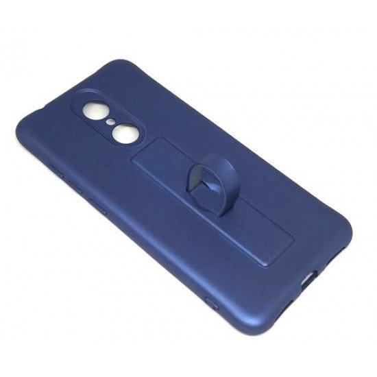 Capa Silicone Gel Com Anel De Dedo Motomo Xiaomi Redmi 5 Azul